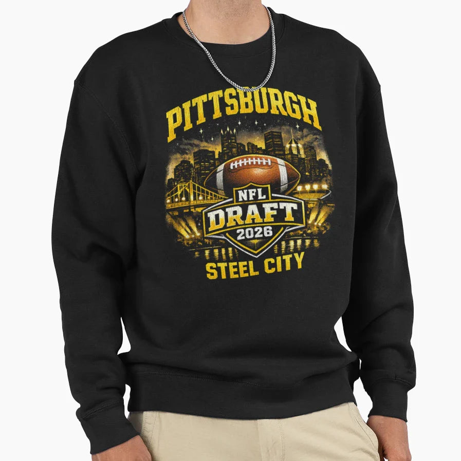 Pittsburgh Draft 2026 Sweatshirt - Streetwear Style for Adults
