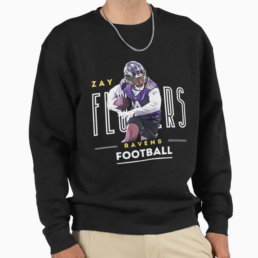 Zay Flowers Ravens T-Shirt - Casual Everyday Wear Unisex