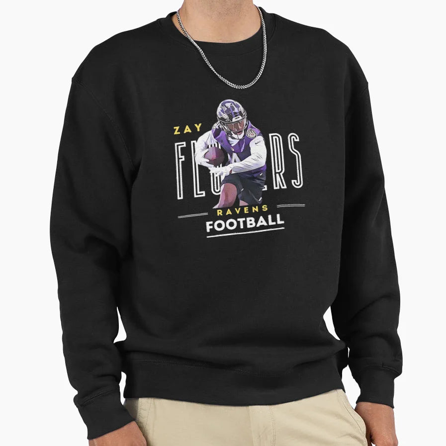 Zay Flowers Ravens Sweatshirt - Streetwear Style Men Women