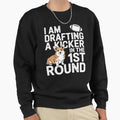Confused Drafting Kicker Fantasy Sweatshirt - Trendy Graphic for Adults