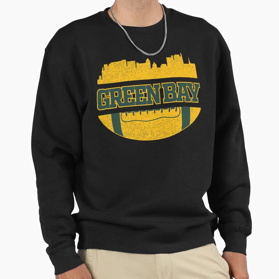Packers Football Fan Green Bay Sweatshirt - Casual Everyday Wear Men Women