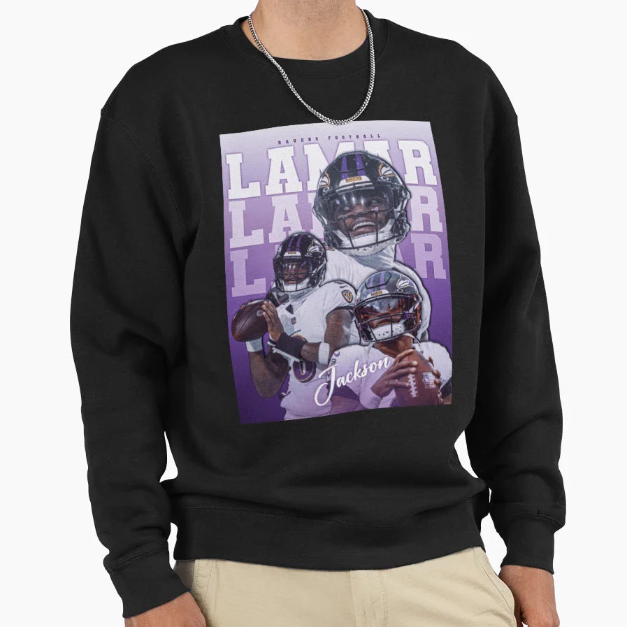 L J 8 Sweatshirt - Graphic Print Men Women