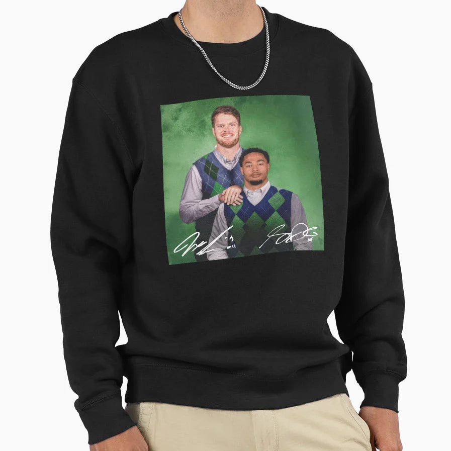 Football Sam Darnold Jaxon Smith Sweatshirt - Unique Graphic Men Women