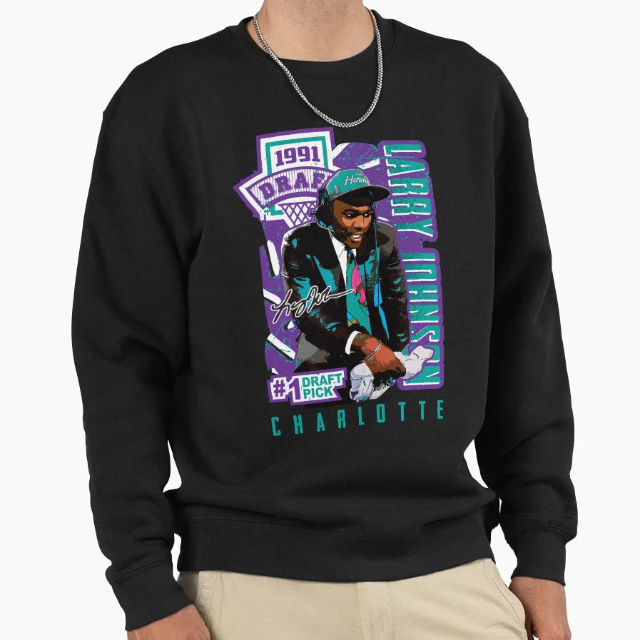 Larry Johnson Draft Pick T-Shirt - Novelty Apparel Men Women