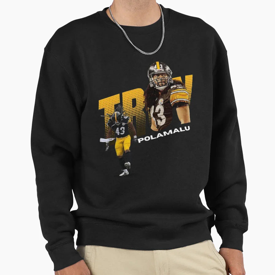 Troy Polamalu T-Shirt - Casual Everyday Wear Unisex