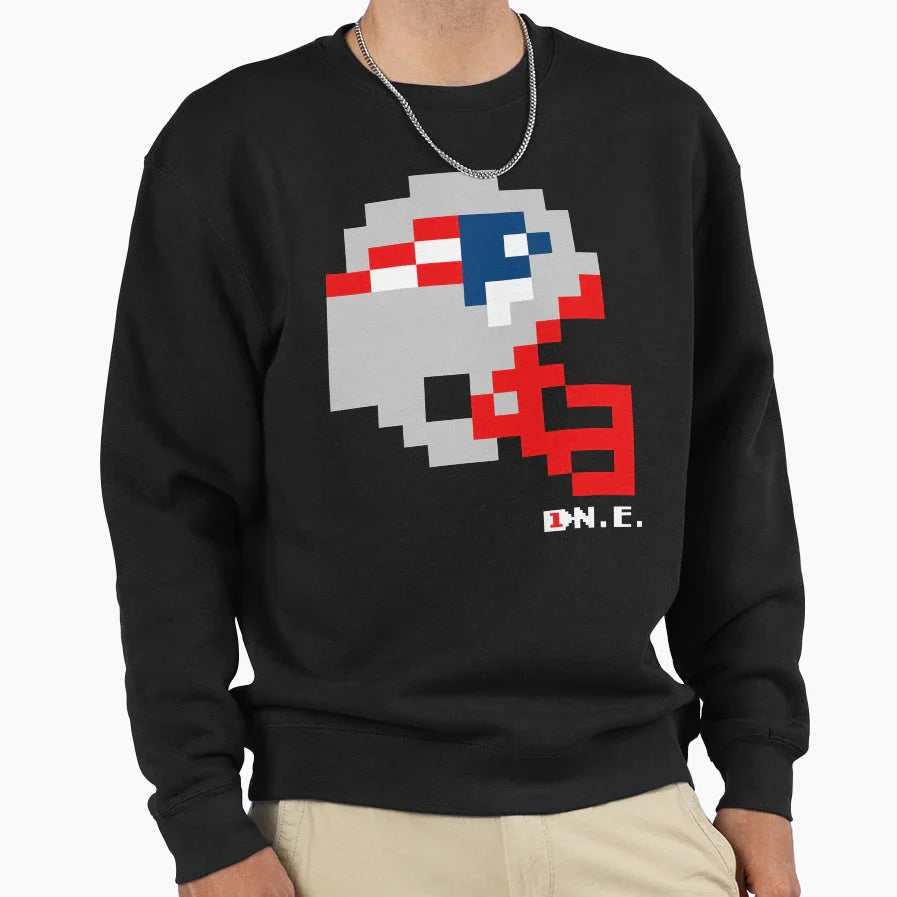 Ne Helmet Tecmo Bowl Sweatshirt - Casual Everyday Wear for Adults