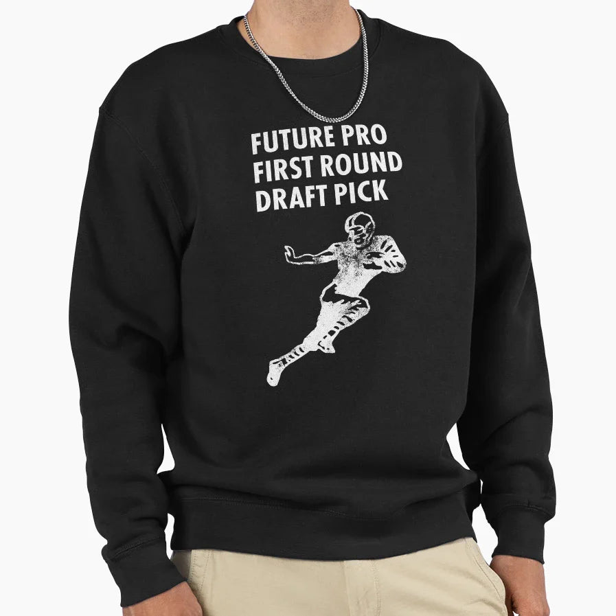 Future Draft Pick Child Sports Sweatshirt - Custom Art Print Men Women