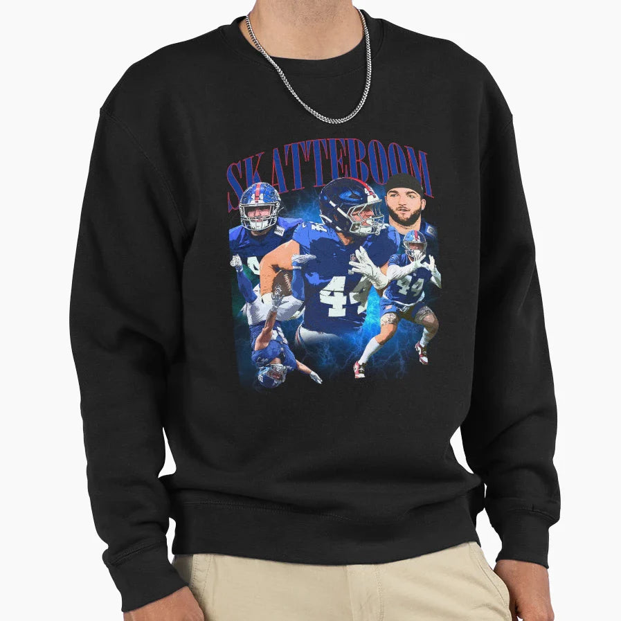 Cam Skattebo Skatteboom Ny Giants Sweatshirt - Streetwear Style for Adults