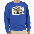 Fantasy Football Champion Sweatshirt - Minimalist Print Men Women