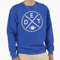 Detroit Football Emblem Det Sweatshirt - Custom Art Print Men Women