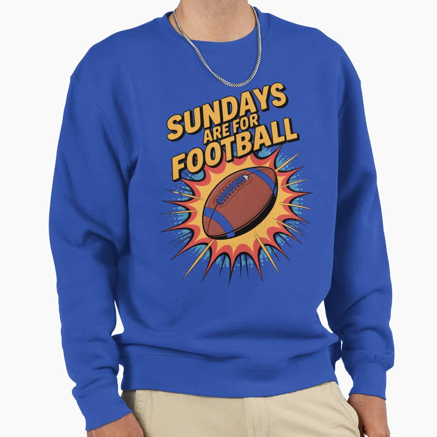 Sundays Are Football Sweatshirt - Graphic Print Unisex