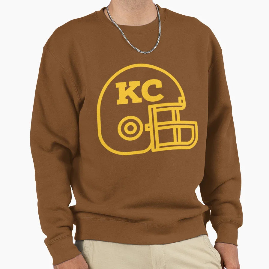 Chiefs Helmet Kc Kansas City Sweatshirt - Streetwear Style Men Women