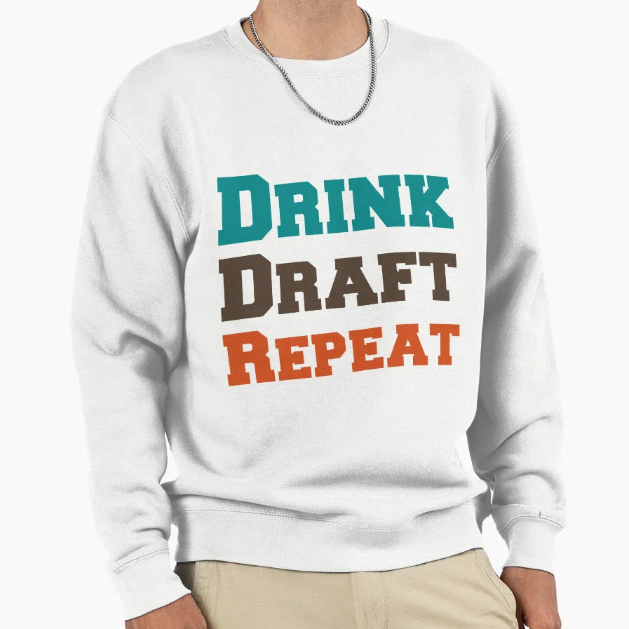 I Drink And Draft Sweatshirt - Streetwear Style Men Women