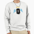 Letter Q College Font Good Heaven Sweatshirt - Aesthetic Graphic Unisex