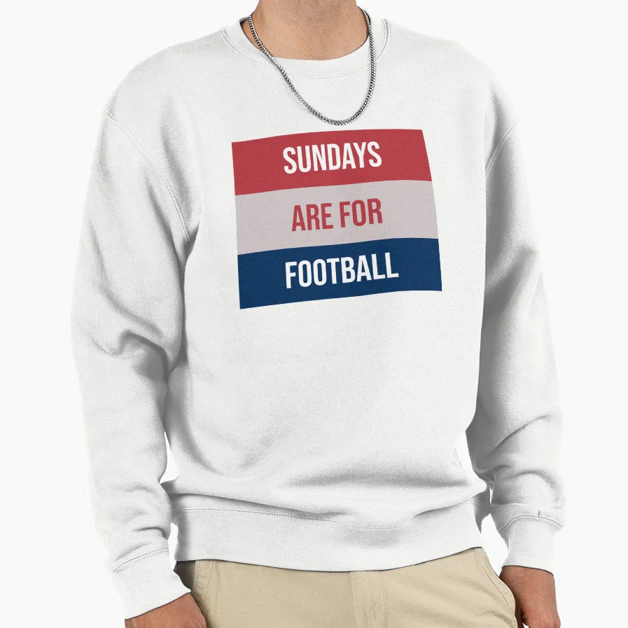 Sundays Are Football Sweatshirt - Minimalist Print Men Women