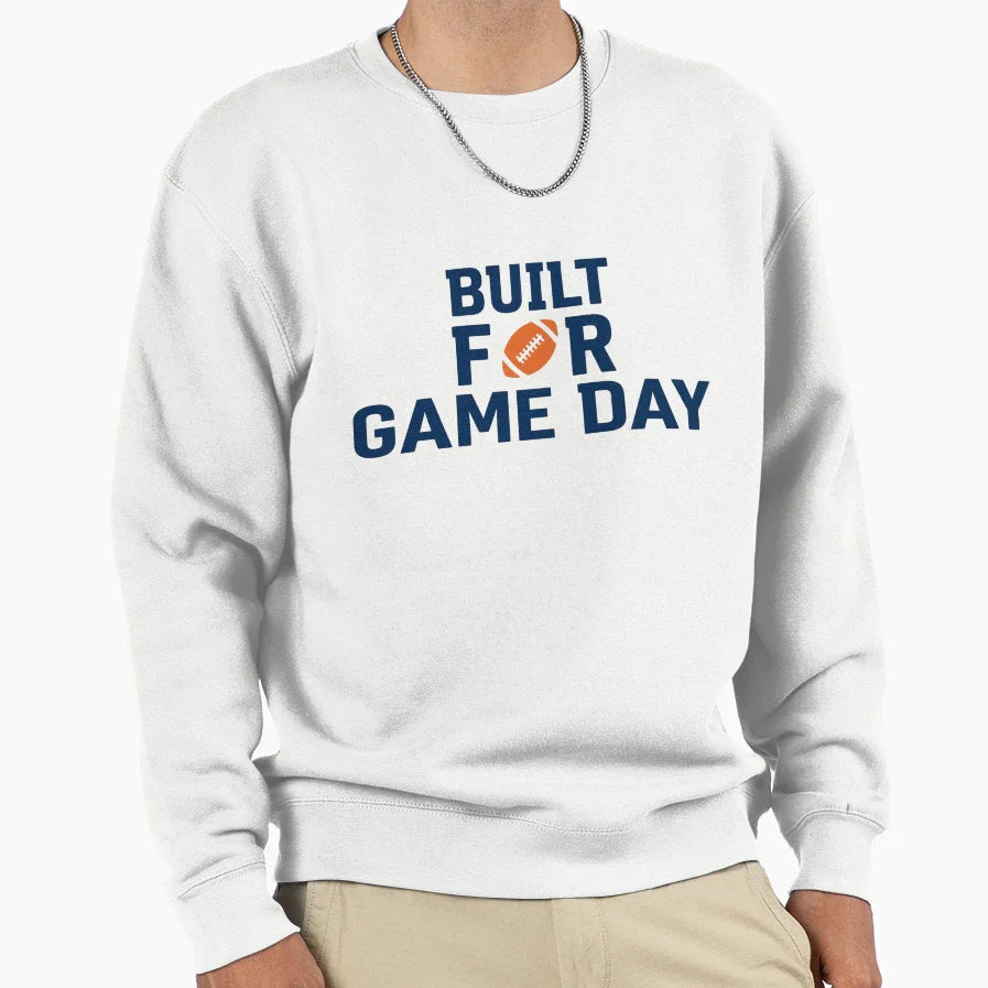 Game Day American Football Sports Sweatshirt - Minimalist Print for Adults