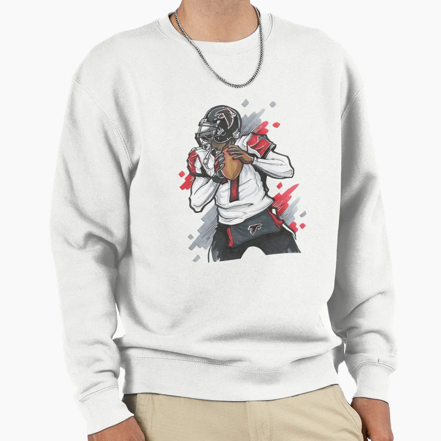 Nfl Rush Sweatshirt - Minimalist Print for Adults