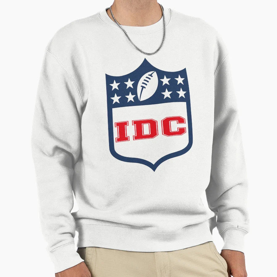 Idc American Football Funny I Sweatshirt - Casual Everyday Wear Unisex
