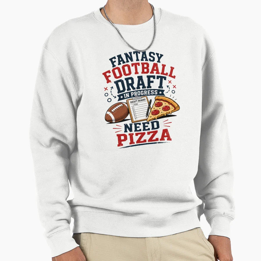 Fantasy Football Draft Progress Sweatshirt - Custom Art Print Men Women