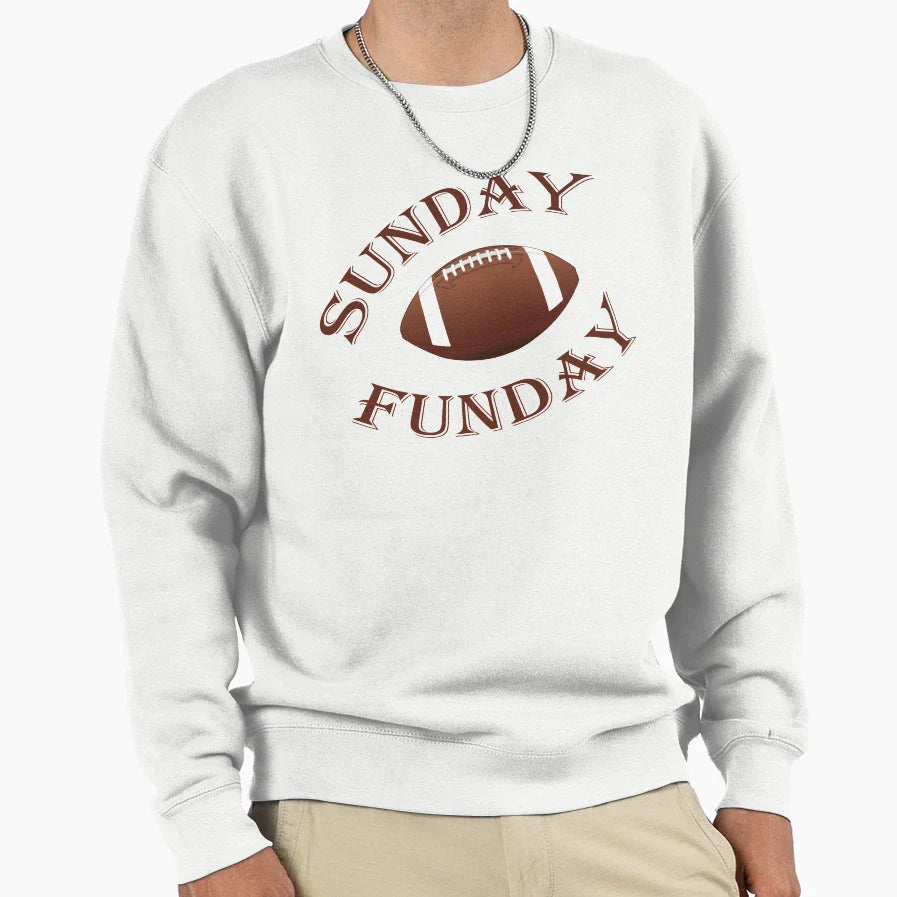 Sunday Funday Football Sport Short T-Shirt - Custom Art Print for Adults