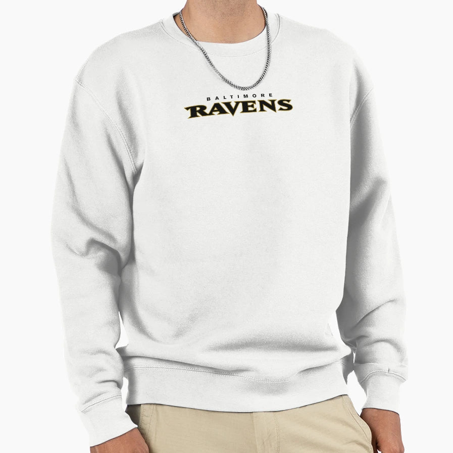 Ravens Wordmark Sweatshirt - Aesthetic Graphic for Adults