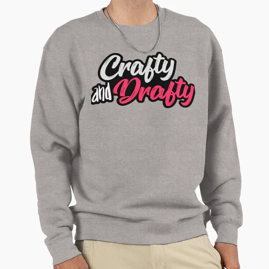 Crafty And Drafty Sweatshirt - Unique Graphic Unisex