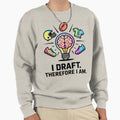 Vibrant Neon Brain Lightbulb Sweatshirt - Unique Graphic Men Women