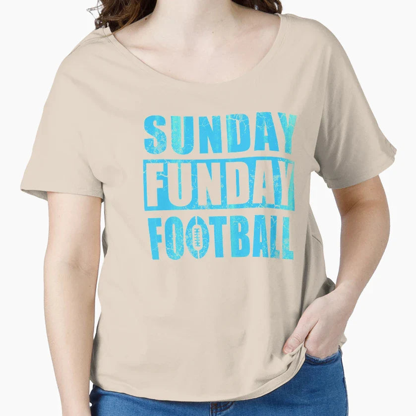 Sunday Funday Football T-Shirt - Trendy Graphic Unisex