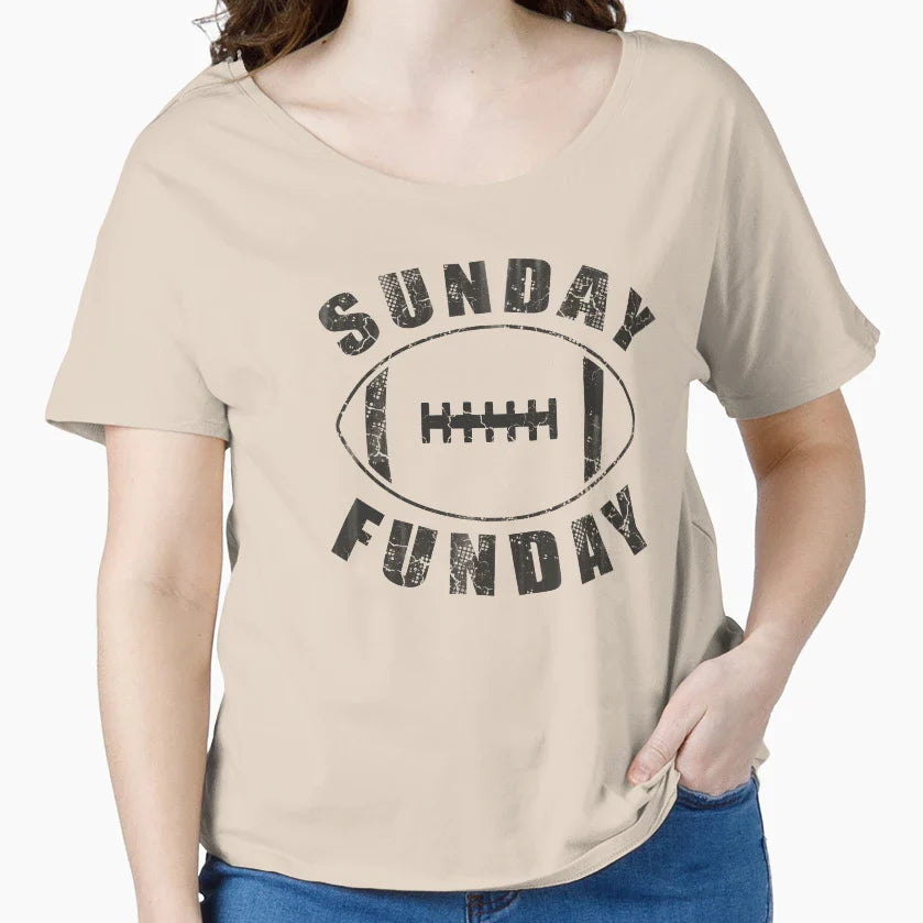 Sunday Funday Football T-Shirt - Graphic Print for Adults