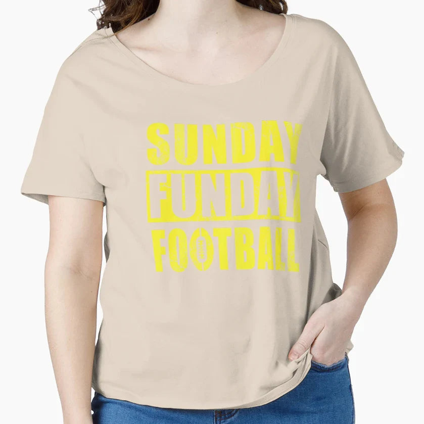 Sunday Funday Football T-Shirt - Graphic Print Men Women