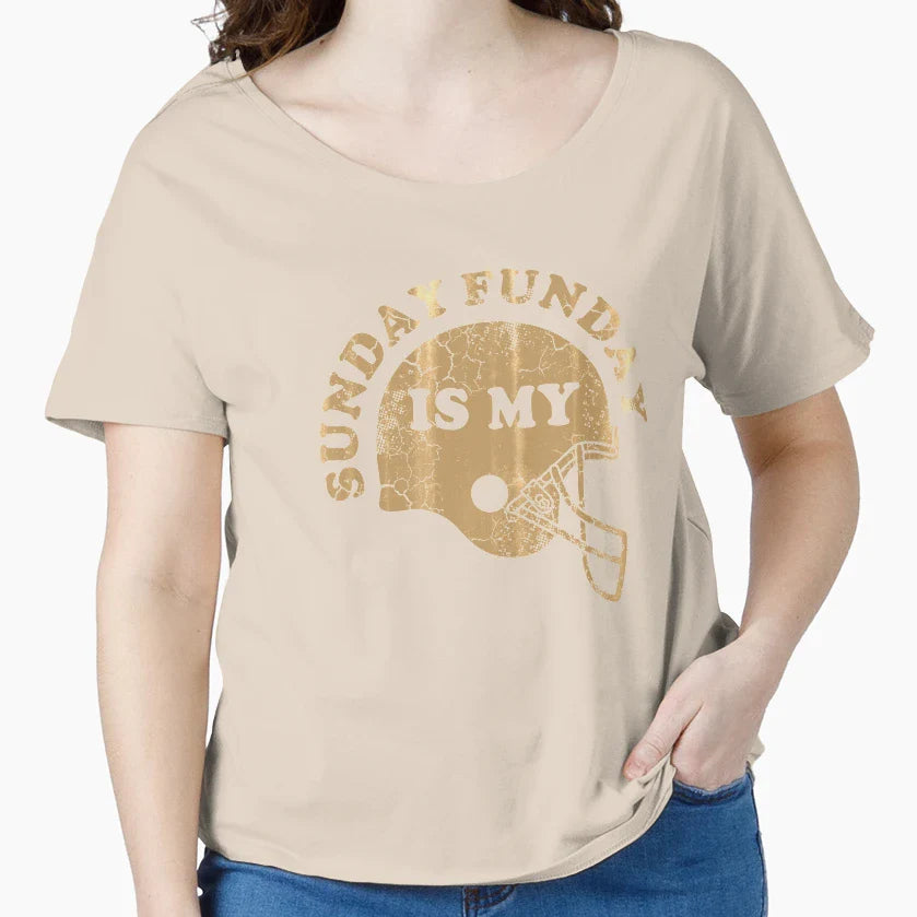 Sunday Is My Funday Football T-Shirt - Aesthetic Graphic Unisex