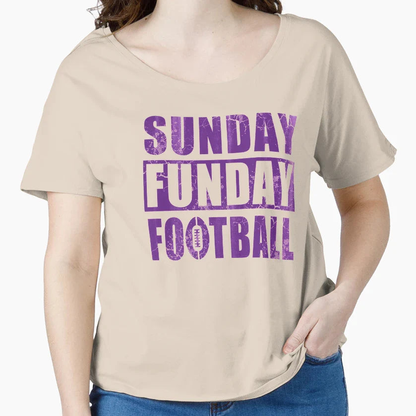 Sunday Funday Football T-Shirt - Aesthetic Graphic Men Women