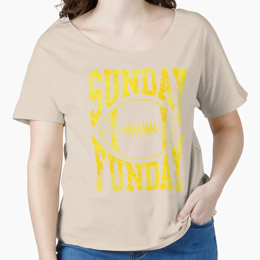 Sunday Funday Football T-Shirt - Novelty Apparel for Adults