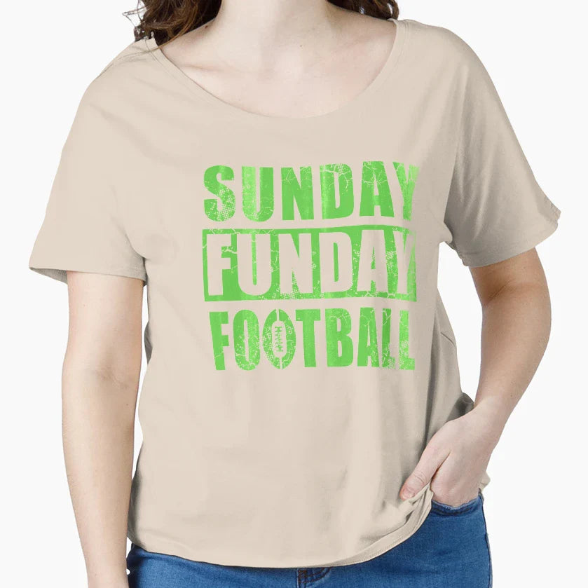 Sunday Funday Football T-Shirt - Graphic Print Men Women