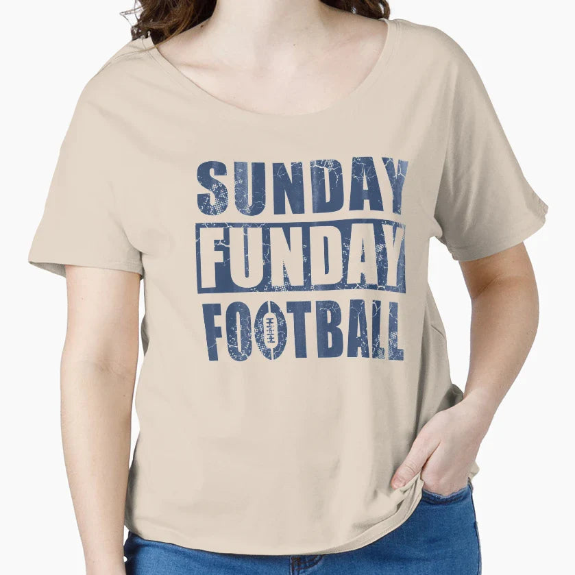 Sunday Funday Football T-Shirt - Custom Art Print Men Women