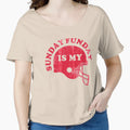 Sunday Is My Funday Football T-Shirt - Graphic Print for Adults