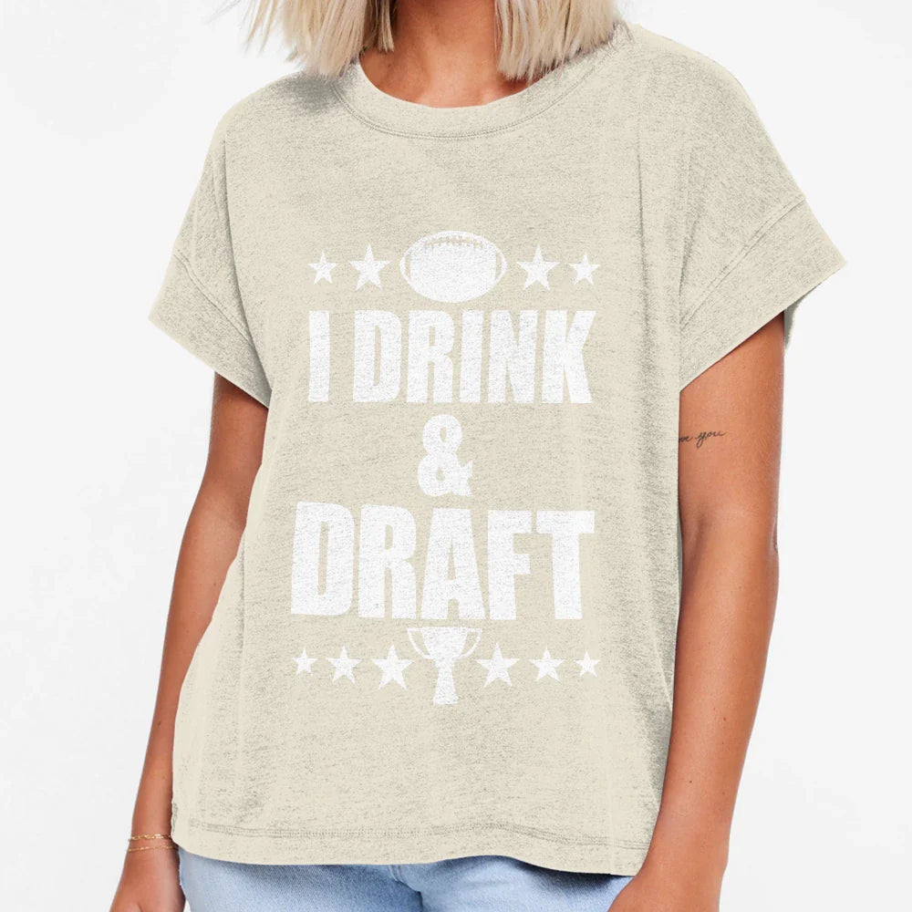 I Drink Draft T-Shirt - Novelty Apparel for Adults