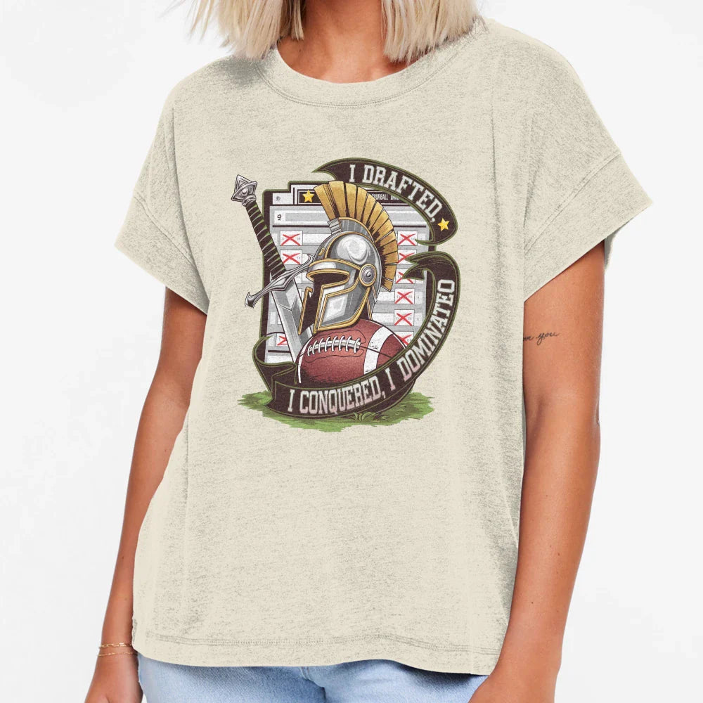 Fantasy Football Champion Dominated T-Shirt - Fun Novelty Design Unisex