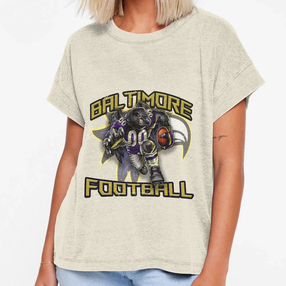 Baltimore Football T-Shirt - Casual Everyday Wear Men Women