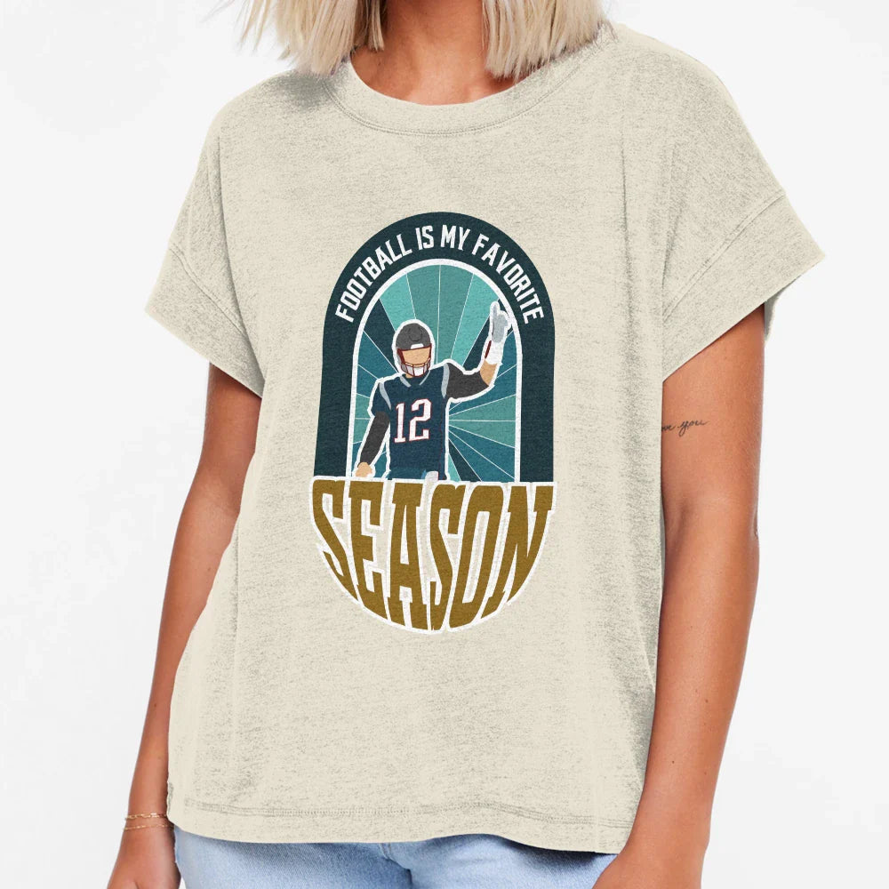 Football Is My Favorite Season T-Shirt - Unique Graphic Men Women