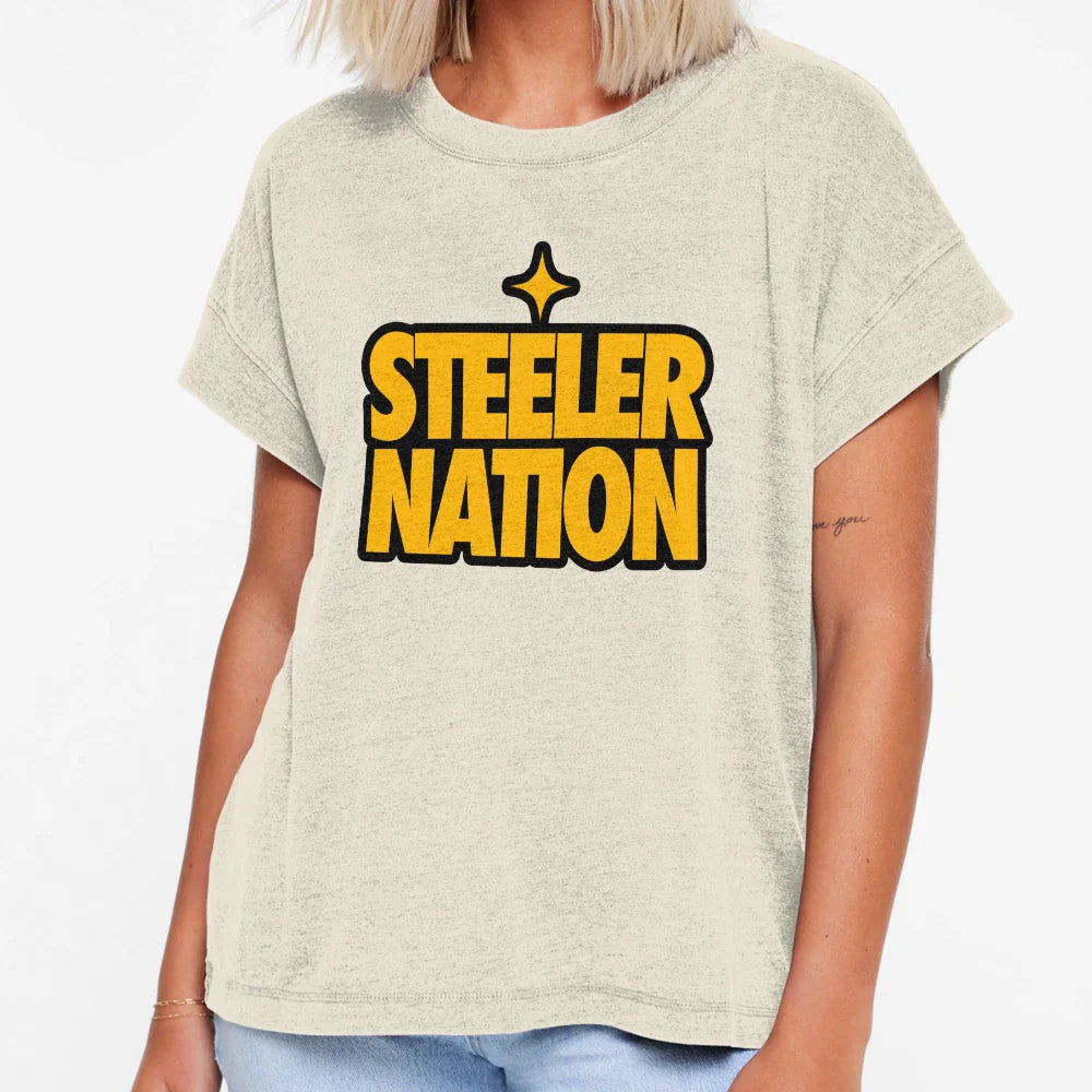 Steeler Nation Original T-Shirt - Casual Everyday Wear Men Women