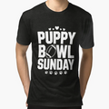 Puppy Bowl Sunday Super Football Game T-Shirt - Custom Art Print Men Women