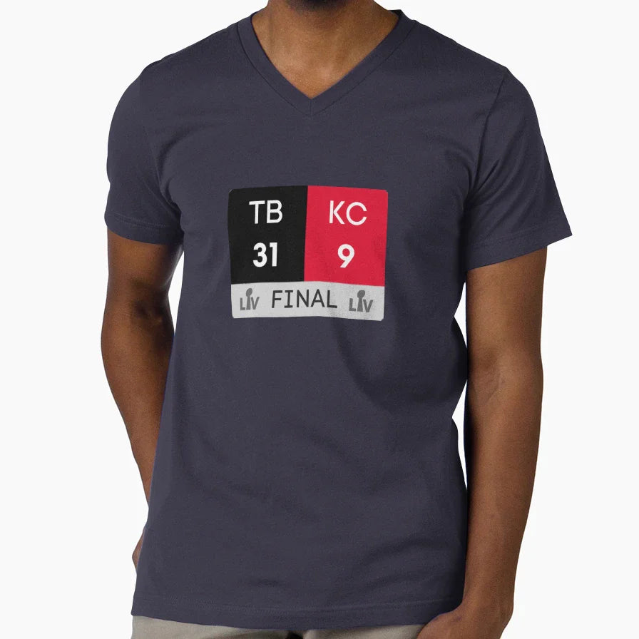 Super Bowl Lv 2021 Final Score T-Shirt - Fun Novelty Design for Adults