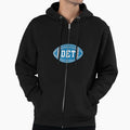 Detroit Football Throwback Hoodie - Novelty Apparel for Adults