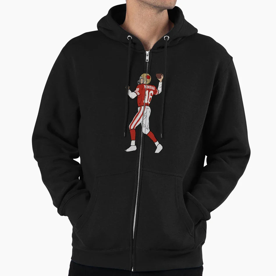 Joe Montana San Francisco 49Ers Hoodie - Streetwear Style Men Women