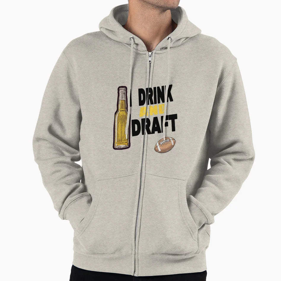 I Drink And Draft T-Shirt - Graphic Print Men Women