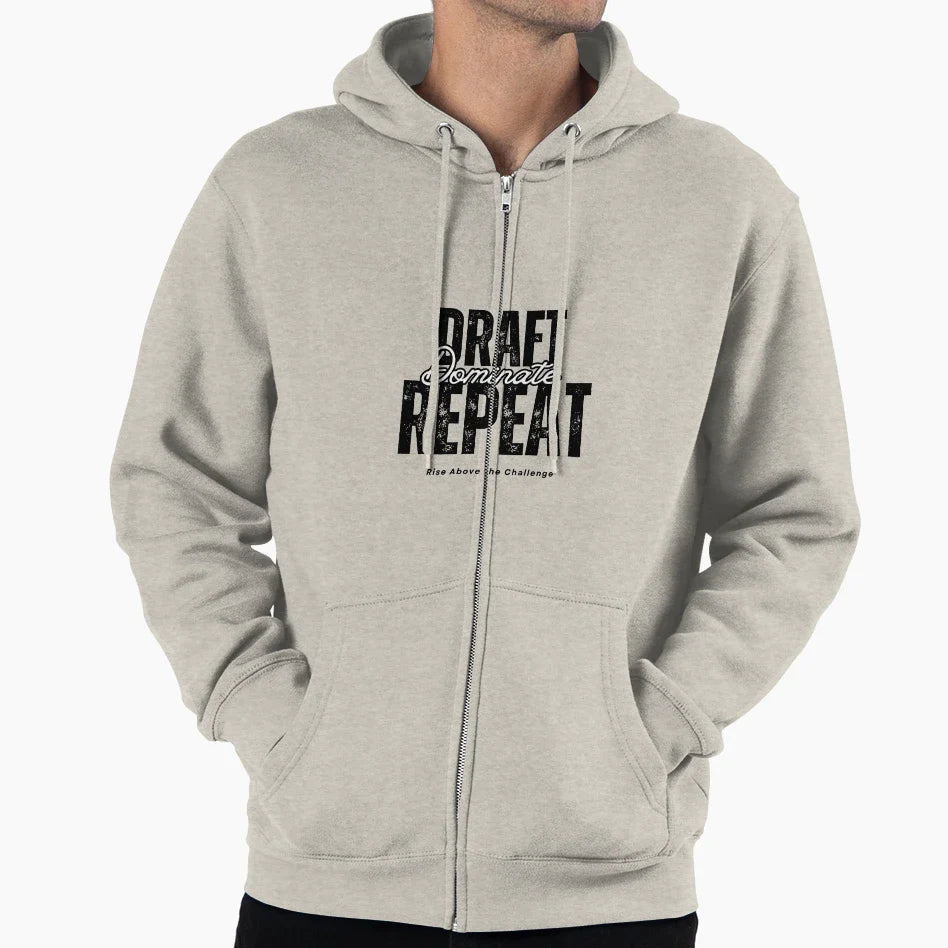 Draft Dominate Repeat Funny Fantasy T-Shirt - Streetwear Style Unisex