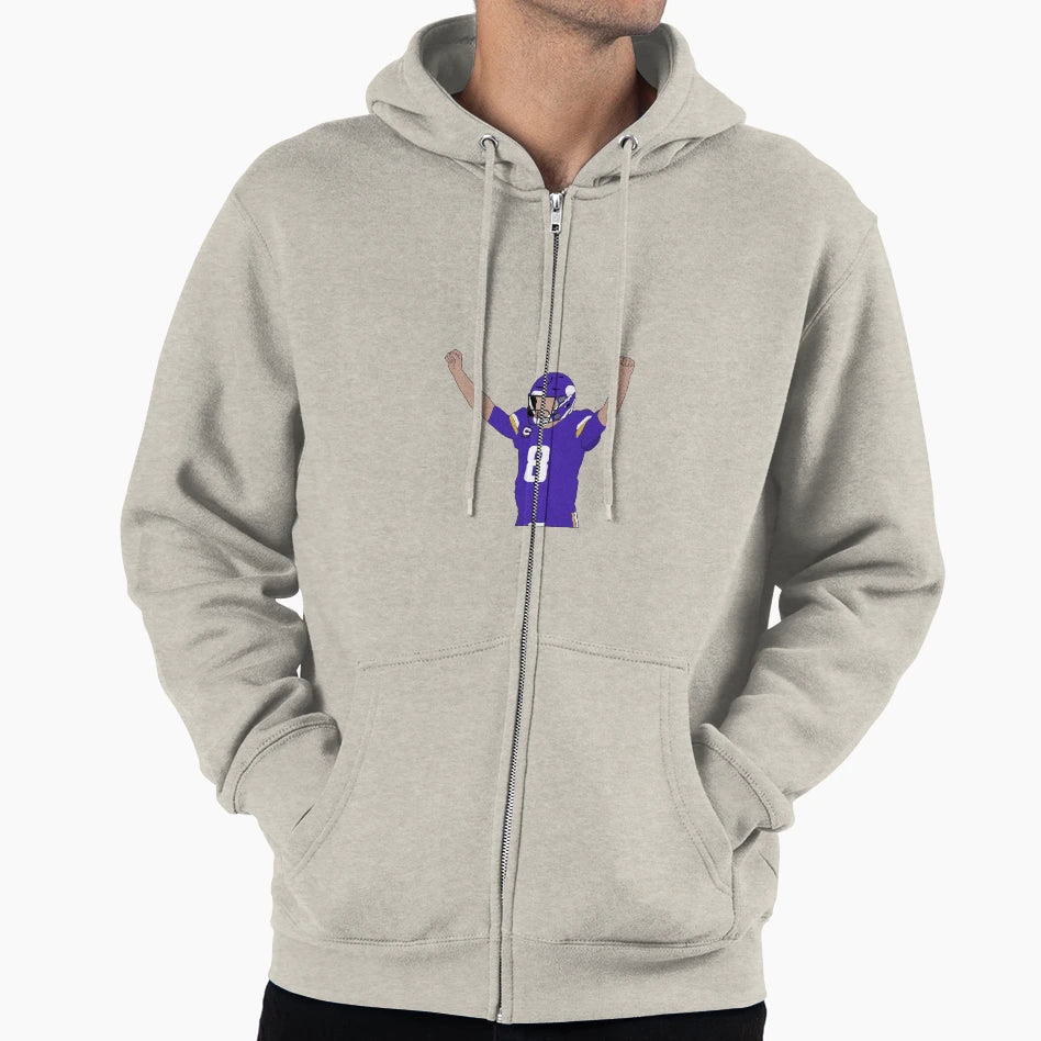 Minnesota Viking Kirk Cousins Hoodie - Streetwear Style Unisex