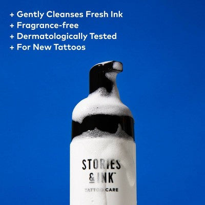 Stories & Ink Repairing Aftercare Foaming Body Cleanser 5.07 fl oz - New - PhishStones Products