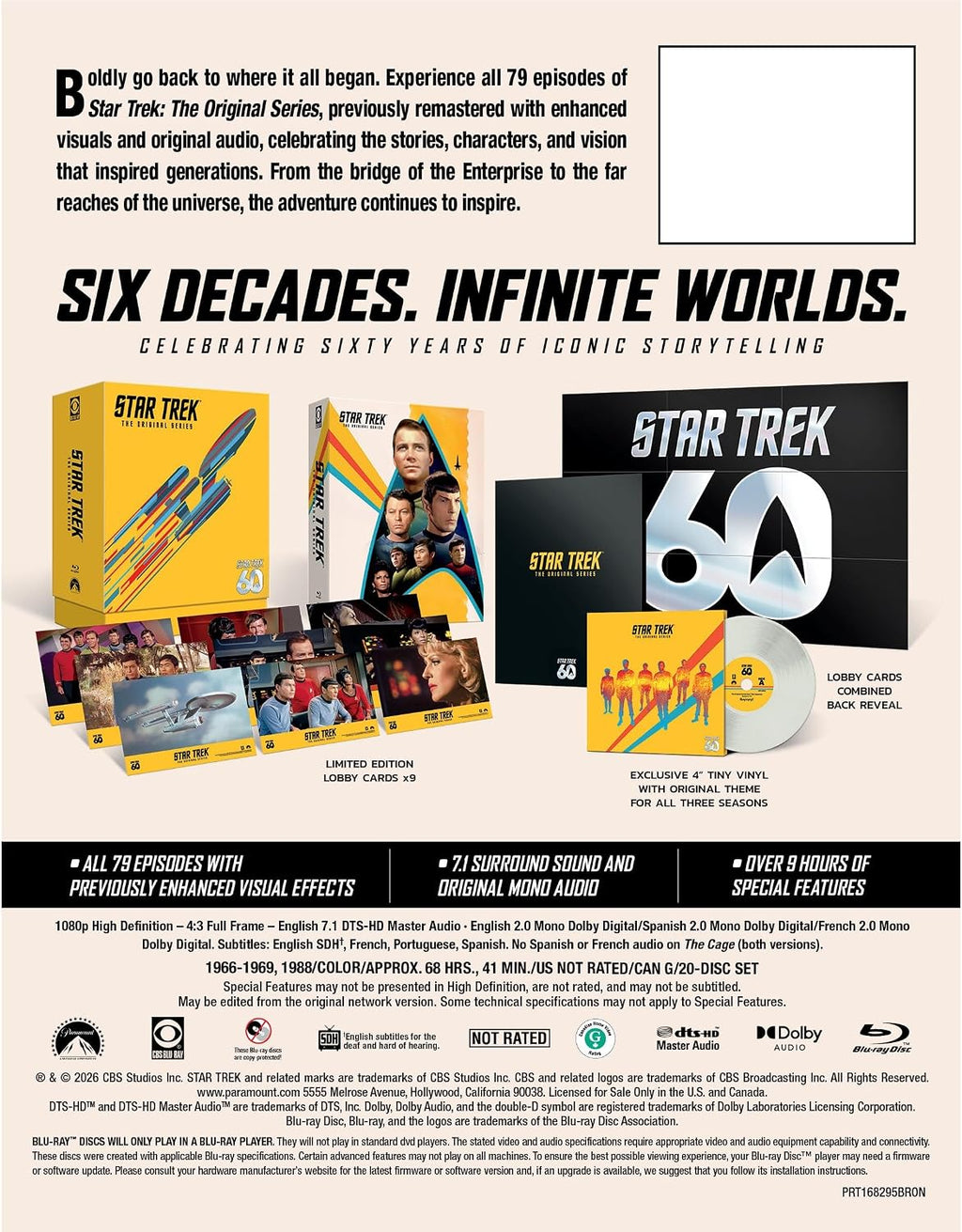 Star Trek: The Original Series - 60th Anniversary Limited Edition Boxset (Blu-ray)
